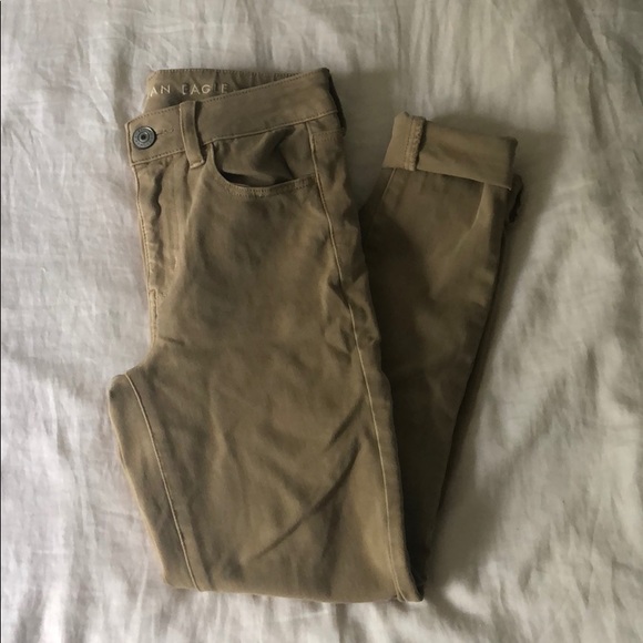Khaki skinny jeans - Picture 1 of 3